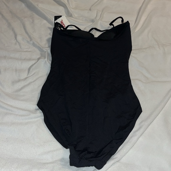 NWT size 8 la Blanca black one piece swimsuit - Picture 5 of 5